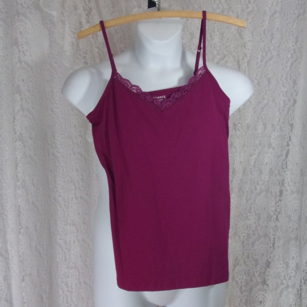 Rich Plum Camisole Shelf Bra NWOT
